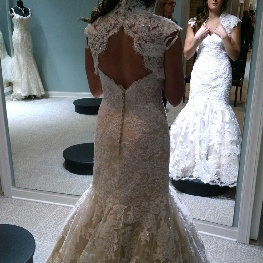 Brand new wedding gown Never altered never used! - Picture 3 of 5